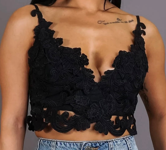 BLACK TOP - ENCAJE